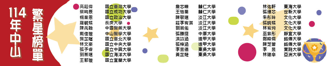 繁星榜單
